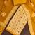 mustard unstitched print handwork with printed dupatta dress material
