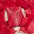 red unstitched print handwork with bandhani printed dupatta jam dress material