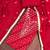 red unstitched print handwork with bandhani printed dupatta jam dress material