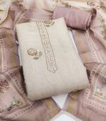 multi unstitched shimmer print handwork with printed dupatta linen dress material