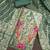 green unstitched weaving handwork with woven dupatta banarasi modal silk blend dress material
