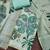 multi unstitched shimmer print handwork with printed dupatta linen dress material
