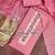 pink unstitched weaving handwork with woven dupatta dress material