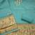 sea green unstitched weaving handwork with woven dupatta dress material