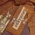 brown unstitched weaving handwork with woven dupatta dress material