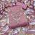 lavender unstitched thread work beads work with dupatta salsa butti dress material