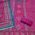 multi unstitched digital print handwork with digital printed dupatta silk blend dress material