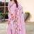 Pink color silk blend bandhni digital printed saree
