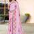 Pink color silk blend bandhni digital printed saree