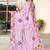Pink color silk blend bandhni digital printed saree