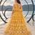 MUSTARD YELLOW NET THREAD WITH ZARI AND SEQUINCE WORK FESTIVE LEHENGA CHOLI SET FOR WOMEN'S