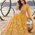 MUSTARD YELLOW NET THREAD WITH ZARI AND SEQUINCE WORK FESTIVE LEHENGA CHOLI SET FOR WOMEN'S