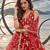 RED NET THREAD WITH ZARI AND SEQUINCE WORK FESTIVE LEHENGA CHOLI SET FOR WOMEN'S