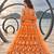 ORANGE NET THREAD WITH ZARI AND SEQUINCE WORK FESTIVE LEHENGA CHOLI SET FOR WOMEN'S
