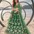 GREEN NET THREAD WITH ZARI AND SEQUINCE WORK FESTIVE LEHENGA CHOLI SET FOR WOMEN'S