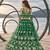 GREEN NET THREAD WITH ZARI AND SEQUINCE WORK FESTIVE LEHENGA CHOLI SET FOR WOMEN'S