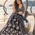 BLACK NET THREAD WITH ZARI AND SEQUINCE WORK FESTIVE LEHENGA CHOLI SET FOR WOMEN'S