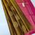 Mustard pink silk blend jacuard work festival saree with unstitched blouse piece