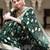Green silk blend jacuard work festival saree with unstitched blouse piece