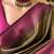 Mehendi purple silk blend jacuard work festival saree with unstitched blouse piece