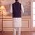 Men's black jacquard koti for men | solid woven mandarin collar nehru jacket | ethnic traditional waistcoat