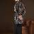 Men's black velvet kurta | geometric printed ethnic kurta | stylish traditional indian kurta for festive & party wear