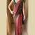 Pink green silk blend jacuard work festival saree with unstitched blouse piece