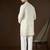 Men's off white georgette kurta | solid embroidered ethnic kurta | stylish traditional indian kurta for festive & party