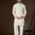 Men's off white georgette kurta | solid embroidered ethnic kurta | stylish traditional indian kurta for festive & party