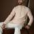 Men's peach georgette kurta | solid embroidered ethnic kurta | stylish traditional indian kurta for festive & party wear