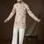 Men's peach georgette kurta | solid embroidered ethnic kurta | stylish traditional indian kurta for festive & party wear