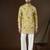 Men's yellow georgette kurta | solid embroidered ethnic kurta | stylish traditional indian kurta for festive & party