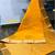 Yellow silk blend jacuard work festival saree with unstitched blouse piece