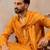 Men's rust viscose rayon bandhani printed kurta with dupatta | traditional ethnic kurta set | festive & wedding wear