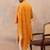 Men's rust viscose rayon bandhani printed kurta with dupatta | traditional ethnic kurta set | festive & wedding wear