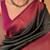Green pink silk blend jacuard work festival saree with unstitched blouse piece