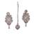 Ad stone pink necklace set with earrings for women