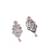 Ad stone pink necklace set with earrings for women