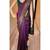 Wine green silk blend jacuard work festival saree with unstitched blouse piece