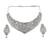 Ad stone mint necklace set with earrings for women