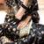 Black silk blend jacuard work festival saree with unstitched blouse piece