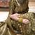 Mehendi silk blend jacuard work festival saree with unstitched blouse piece