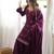Pulm designer roman silk blend foil work palazzo suit set