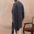 Blue viscose rayon bandhani printed kurta with dupatta & trouser set | trendy ethnic wear for women