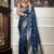 Rama silk blend jacuard work festival saree with unstitched blouse piece
