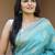 Sea green silk blend jacuard work festival saree with unstitched blouse piece