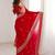 Red Embellished Zari Satin Heavy Work Saree