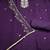 dark purple unstitched thread embroidery handwork with embroidered dupatta silk blend dress material