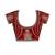 Striped Pure Chiffon Red Saree 