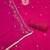 magenta unstitched thread embroidery handwork with embroidered dupatta silk blend dress material